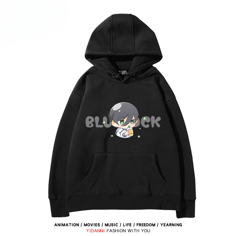 Cute Anime Graphic Print Pullover Hoodie