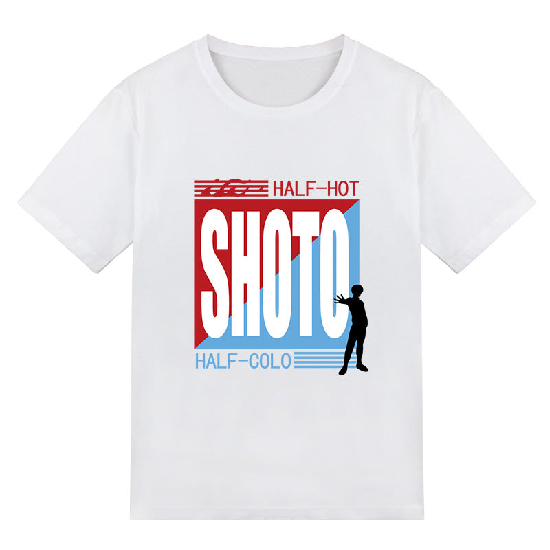 Unisex Anime Print Cos Short Sleeve T-shirt