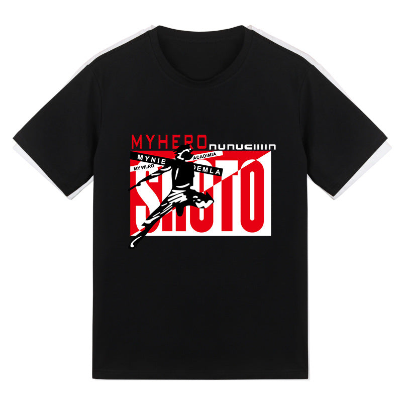 Unisex Anime Print Cos Short Sleeve T-shirt