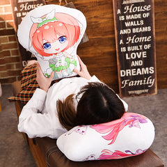 Nakano Anime Doll Throw Pillow