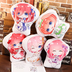 Nakano Anime Doll Throw Pillow