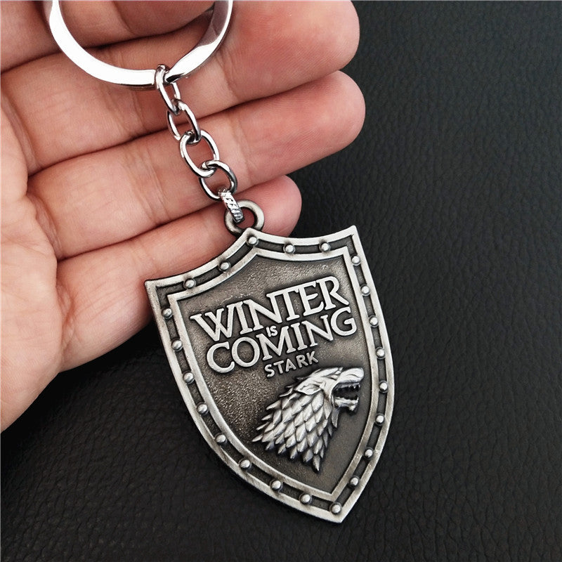 Stark Badge Logo  Keychain Pendant