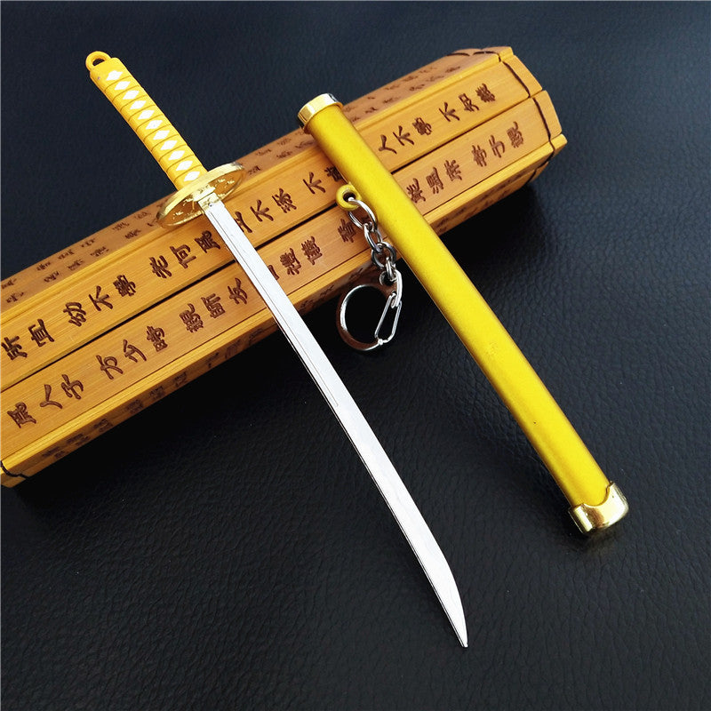 Cool Sword Model Alloy Keychain Pendant