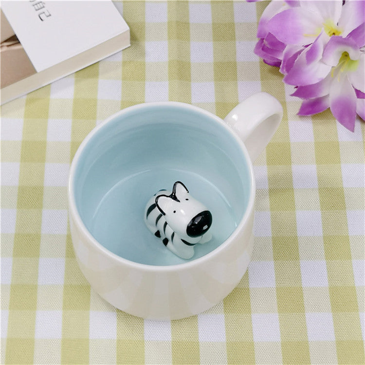 Cartoon Dog Panda Animal 3D Water Mug Gift Cup