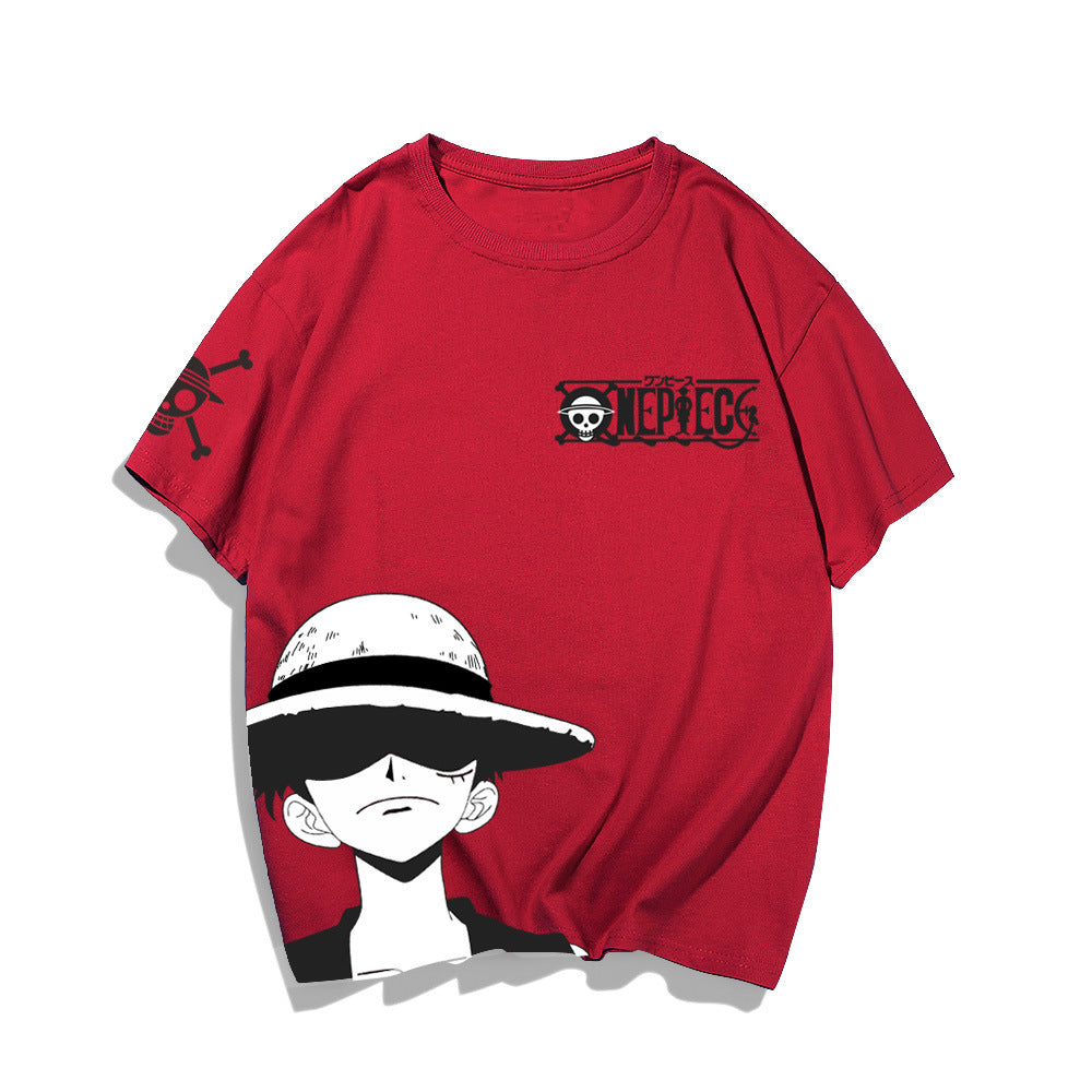 Unisex Luffy Casual Cotton Loose T-Shirt