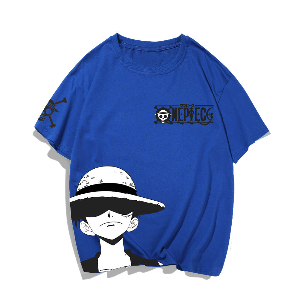 Unisex Luffy Casual Cotton Loose T-Shirt