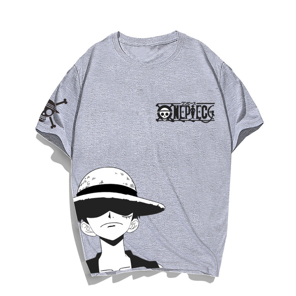 Unisex Luffy Casual Cotton Loose T-Shirt