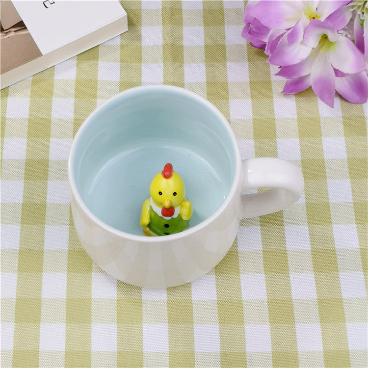 Cartoon Dog Panda Animal 3D Water Mug Gift Cup