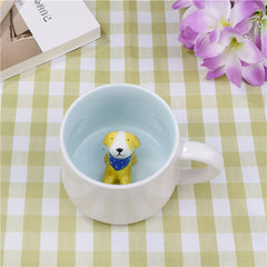 Cartoon Dog Panda Animal 3D Water Mug Gift Cup