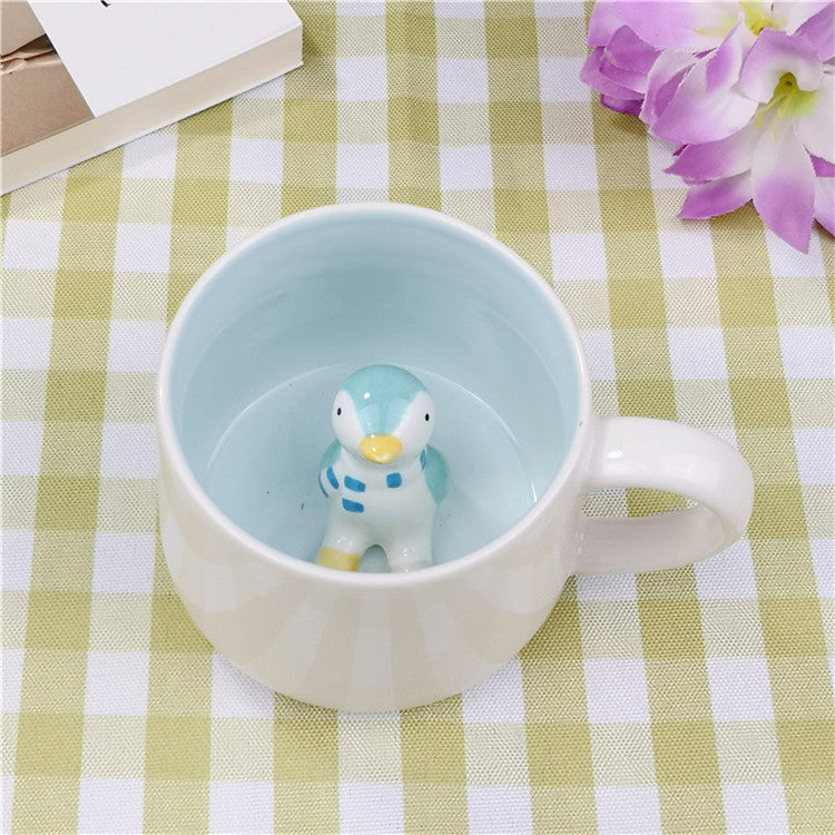 Cartoon Dog Panda Animal 3D Water Mug Gift Cup