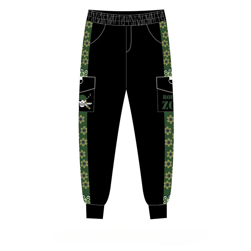 Cool Men's Logo Graphic Print Loose Pants