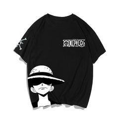 Unisex Luffy Casual Cotton Loose T-Shirt