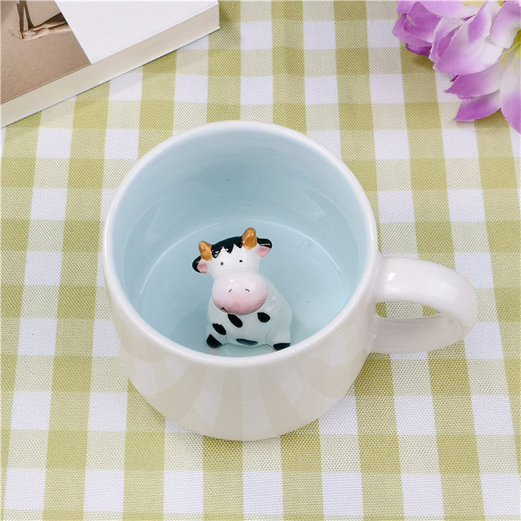 Cartoon Dog Panda Animal 3D Water Mug Gift Cup