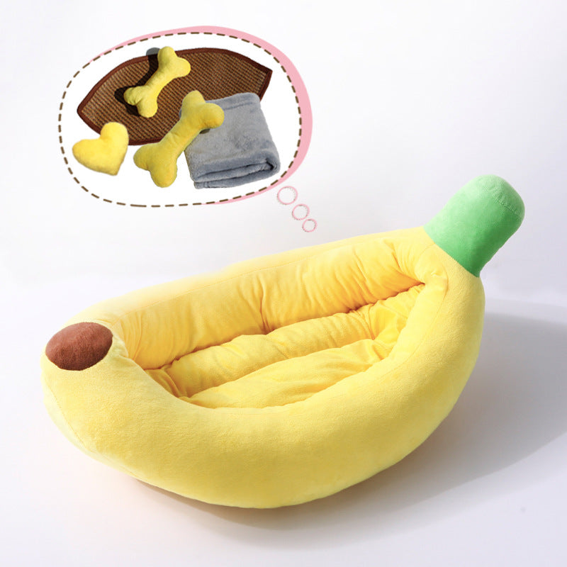 Pet Banana Bed