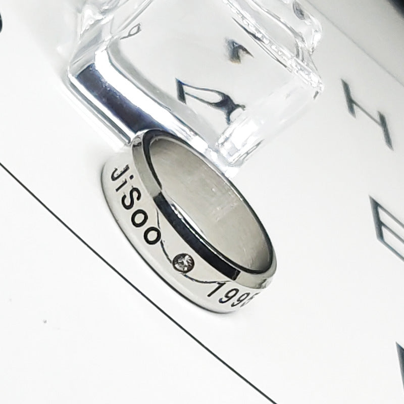 Kpop Logo Titanium Steel Ring