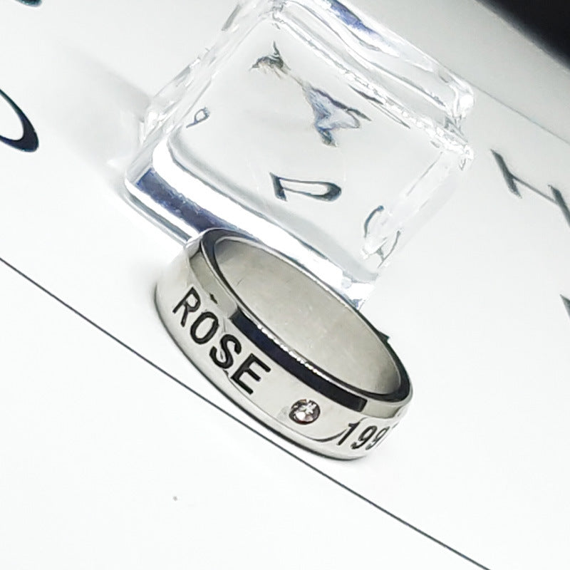 Kpop Logo Titanium Steel Ring