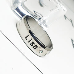 Kpop Logo Titanium Steel Ring