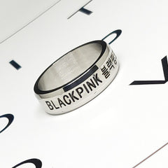 Kpop Logo Titanium Steel Ring