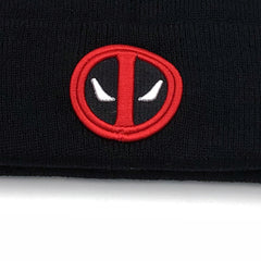 Deadpool Logo Embroidery Knitted Hat