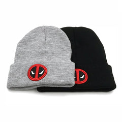 Deadpool Logo Embroidery Knitted Hat