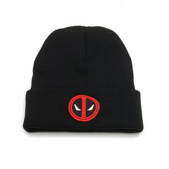 Deadpool Logo Embroidery Knitted Hat