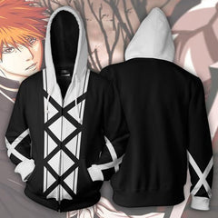 Trendy Anime 3D Printed Zipper Sports Hoodie