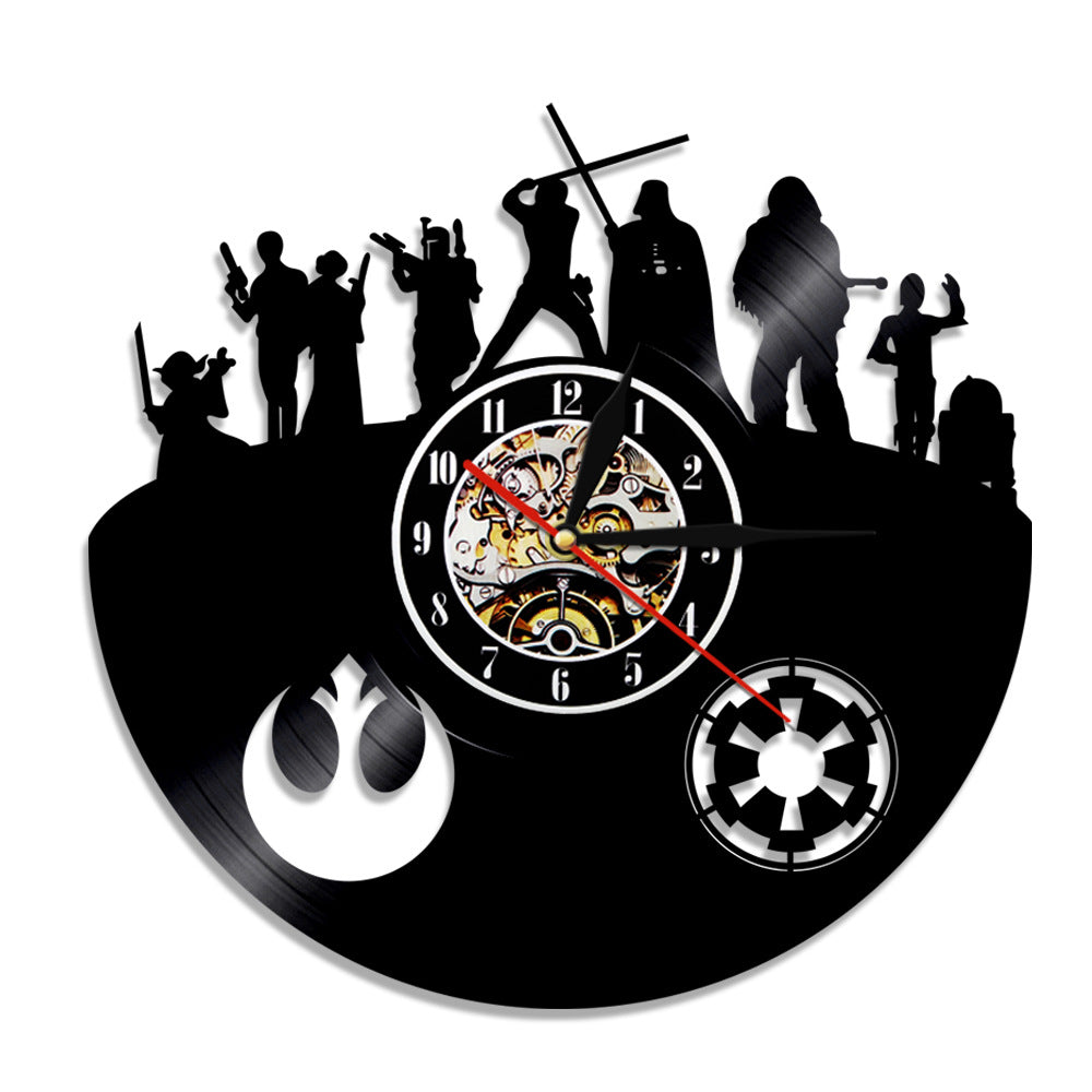 Creative Colorful SW Hollow Vinyl Wall Clock
