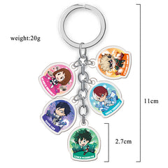 Cute Transparent Acrylic Keychain Pendant