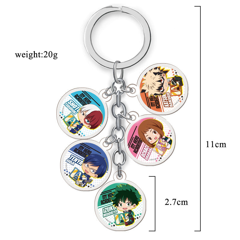 Cute Transparent Acrylic Keychain Pendant