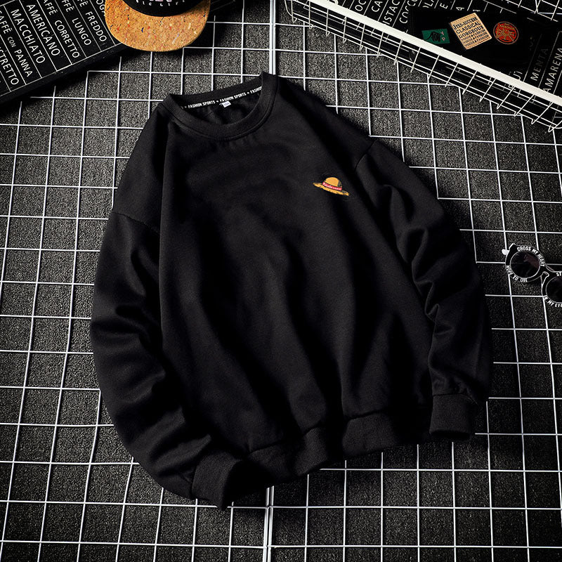 Casual Men's Loose Pullover Round Neck Sweatshirt