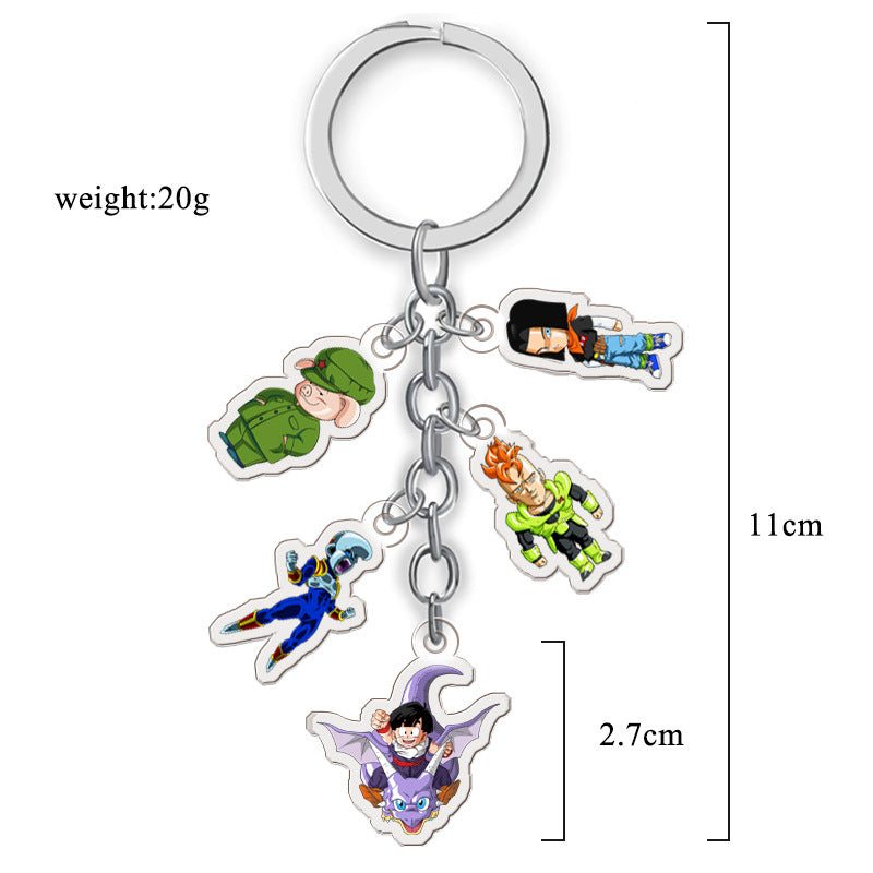 Cute Anime Double-sided Acrylic Keychain