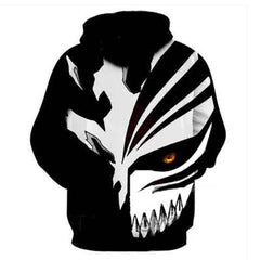 Unisex Anime Digital Printed Pullover Hoodie