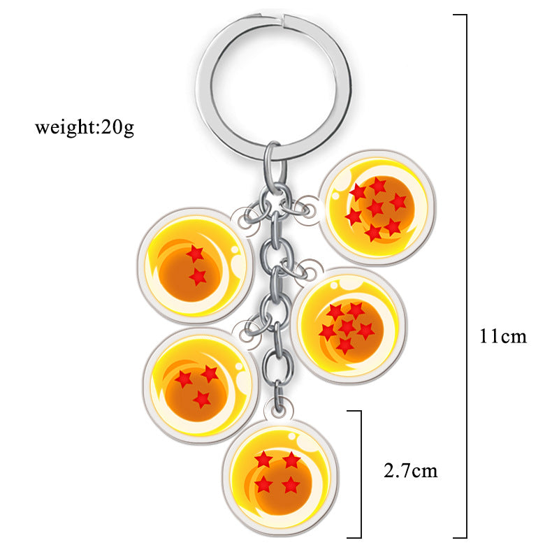 Cute Anime Double-sided Acrylic Keychain