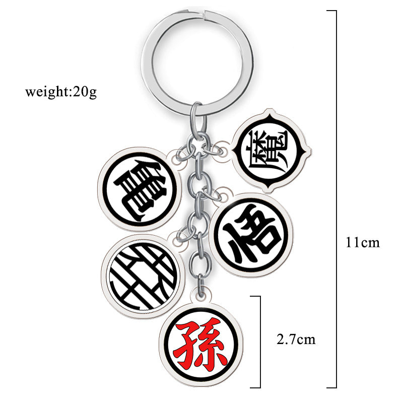 Cute Anime Double-sided Acrylic Keychain