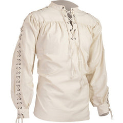 Men's Lace Long Sleeve Medieval Shirt