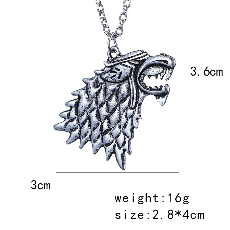 Stark Wolf Necklace