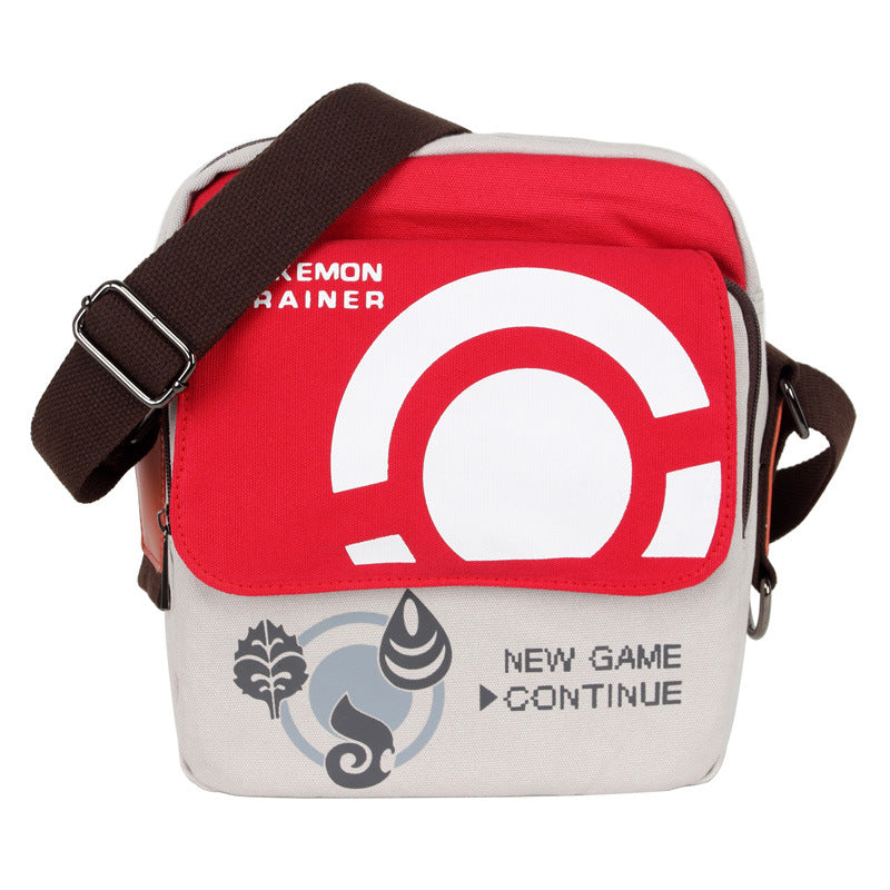 Casual Anime Logo Shoulder Bag