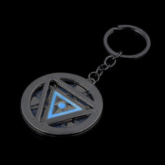 Iron Man Luminous Arc Reactor Keychain Pendant