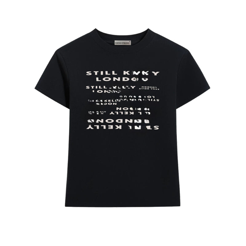 Trendy JAMES Same Black T-shirt Top