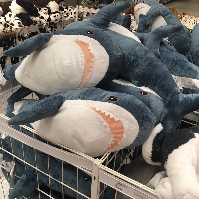 Cute Cartoon Shark Pillow Plush Toy