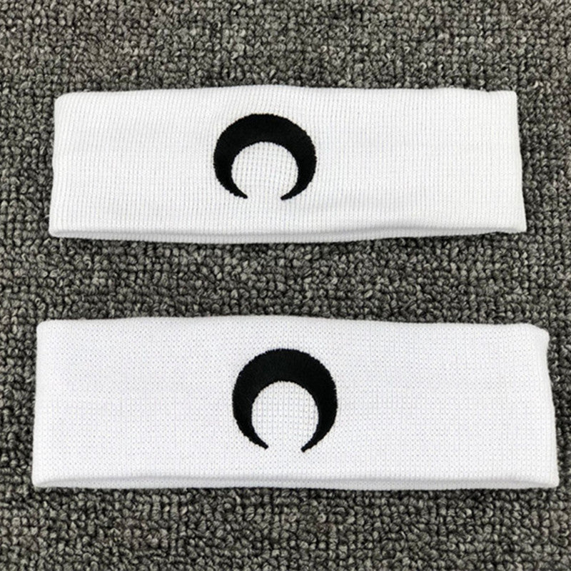 Kpop Style Moon Embroidered Sports Sweat-absorbing Headband