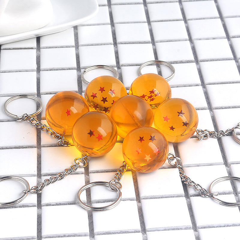 Trendy Anime Crystal Ball Keychain Pendant