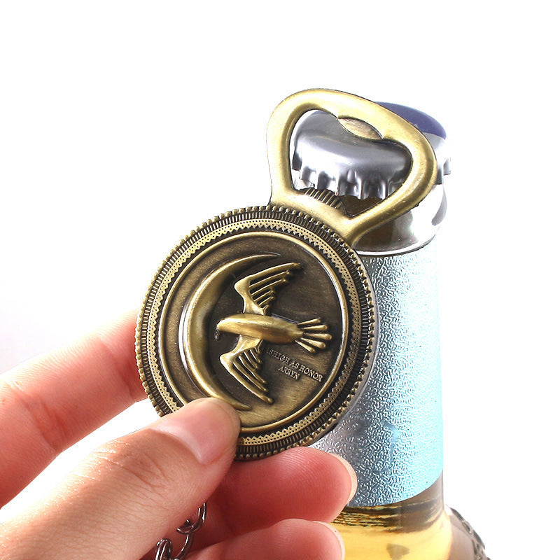 Dragon Wolf Bottle Opener Keychain Pendant