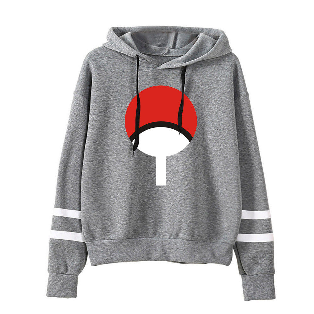 Casual Anime Logo Pullover Long-sleeved Hoodie