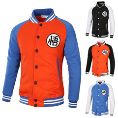 Men's Goku Cosplay Baseball Jacket