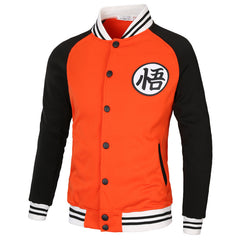 Men's Goku Cosplay Baseball Jacket