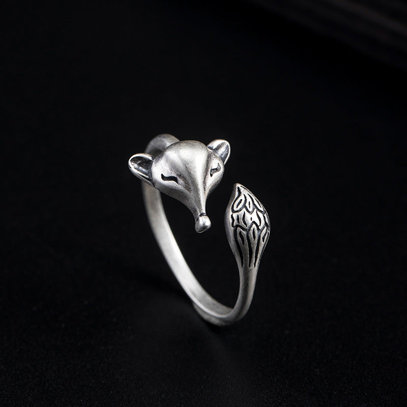 Retro Style Little Fox Ring