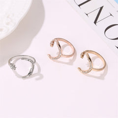 Chic Star Moon Crescent Ring