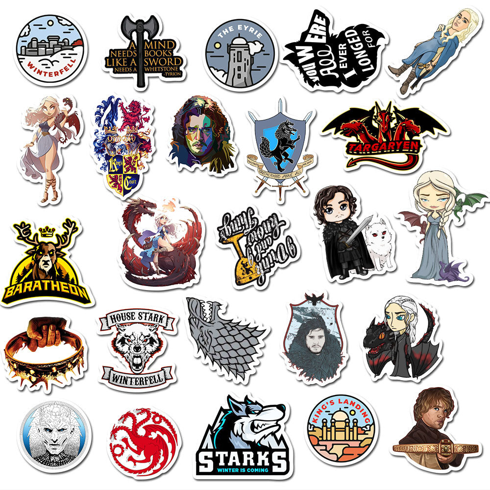 50 Pcs TV Stickers