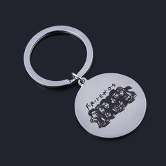 Friends Stainless Steel Keychain Pendant